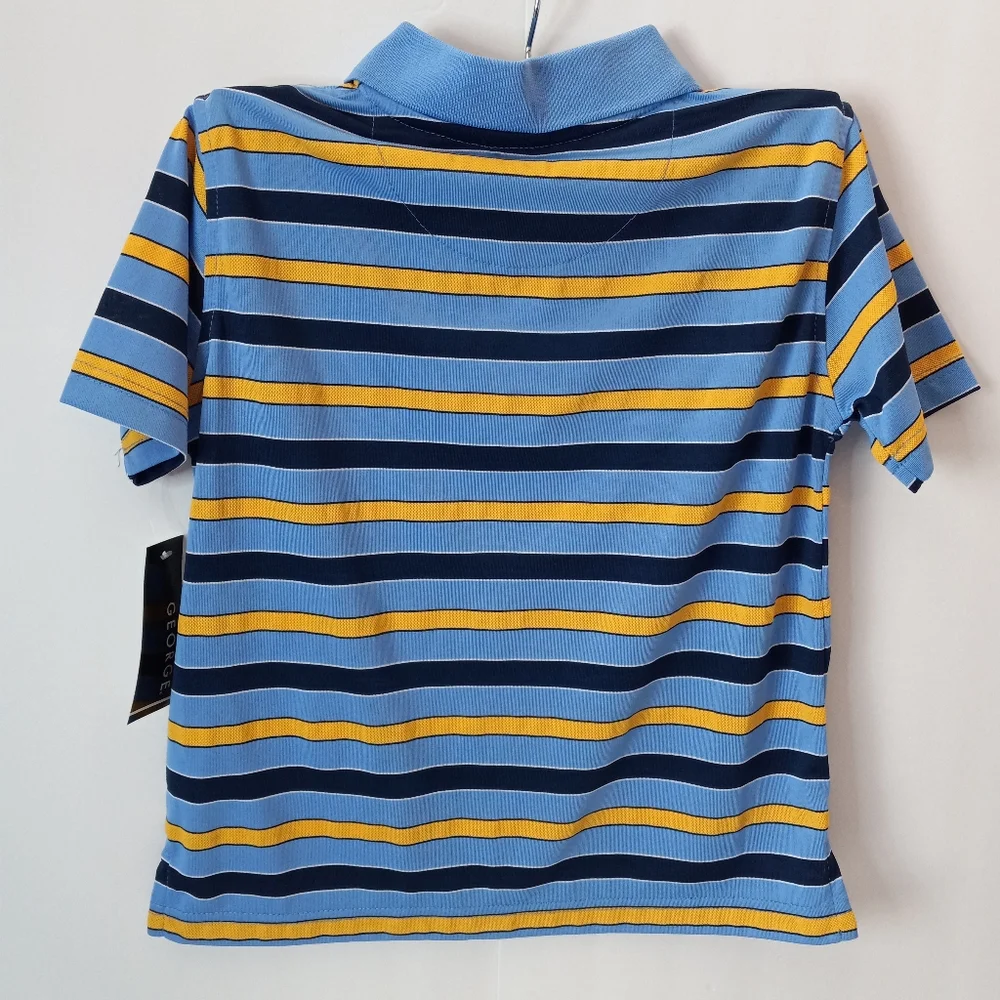 George Striped Golf Polo Shirt